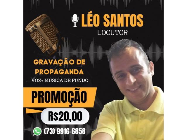 Locutor Comercial | Gravação de Propaganda Volante Para Carro de Som e Moto